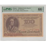 100 Polish marks February.1919 - Ser. AH official reprint