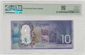Canada $10 2017 - 150th anniversary of the founding of the country