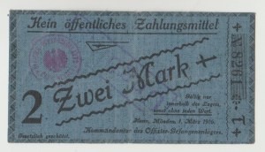 Germany Hann. Münden 2 marks 1916 - officer's camp