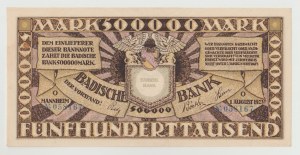 Germany Mannheim 500,000 marks 1923