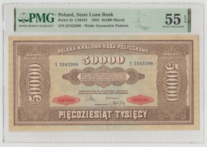 50,000 Polish marks 1922 - series I