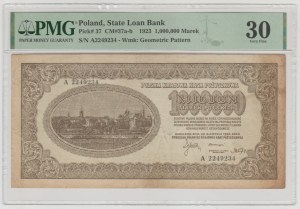1,000,000 Polish marks 1923 - series A - 7 digits