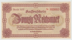 Germany Sudetenland and Lower Silesia 20 marks 1945 - AH series