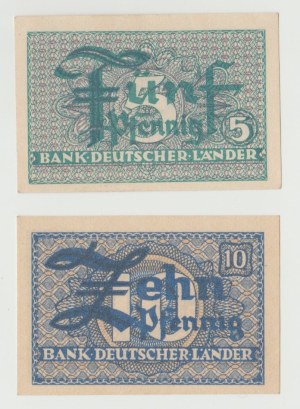 Germany Germany 5 and 10 fenig 1949
