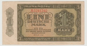 Germany DDR 1 mark 1948 - series A - rarer