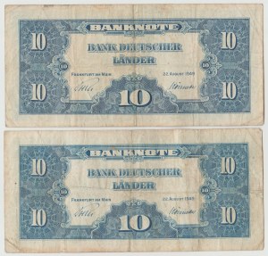 Germany Germany 2x 10 marks 1949