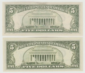 USA $5 1985 - D and F (Ortega-Baker).