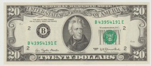 USA $20 1977 - B - (Morton-Blumenthal).
