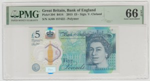 United Kingdom £5 2015 - AJ series