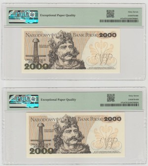 Set of 2000 gold 1982 - BR - x2 consecutive numbering
