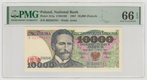 10,000 zloty 1987 - B