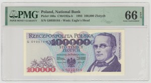100,000 zloty 1993 - G - rarer