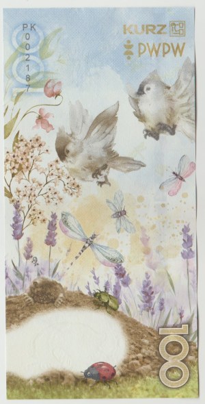 PWPW 2025 - 100 MEADOW (meadow) + folder - rare