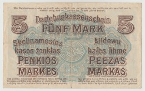 Ober-Ost Kaunas 5 marks 1918 - B series