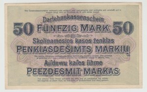 Ober-Ost Kaunas 50 marks 1918 - F series