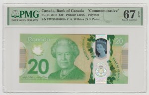Canada 20 dollars 2015 - polymer