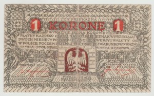 Krakow 1 crown 1919 - A - legible print