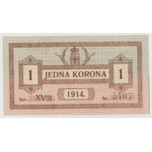 Lwów 1 Korona 1914 - seria XVIII - niekasowany