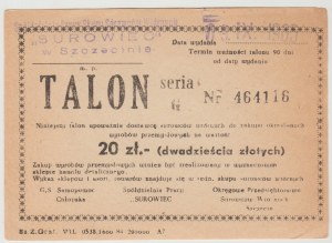 Szczecin Talon 20 zloty 1985 - series G