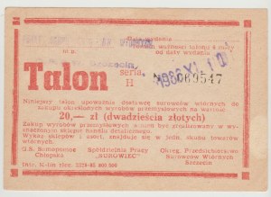 Szczecin Talon 20 zloty 1986 - series H - O.P.S.W.