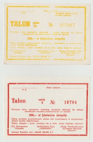 Szczecin Talon 200 zloty blank - E and Ea series