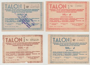 Poznań talons denomination set 50-500 zloty 1982r