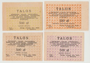 Radom Talon 250 and 500 zloty - ( 3 varieties)