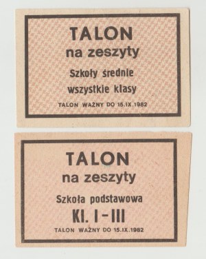 Warsaw / Lodz - Talon for notebooks 1982