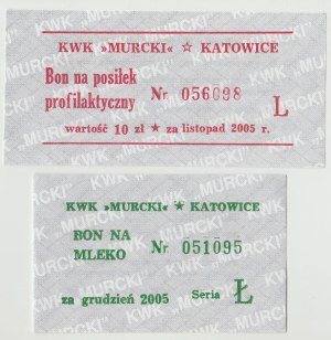 Katowice milk and meal voucher 2005