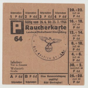 Königsberg East Prussia cigarette card 1944 - rare