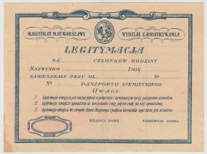 Warsaw I.W.W. family members card