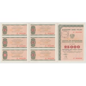 NBP 25.000 złotych 1987 - seria JC - bon lokacyjny na 5 lat