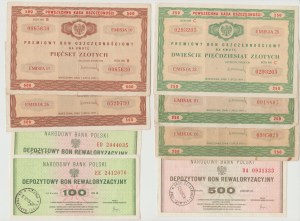 1971-1983 set of bonus and revaluation savings vouchers