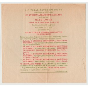 kupon Lotto 1974  mały lotek