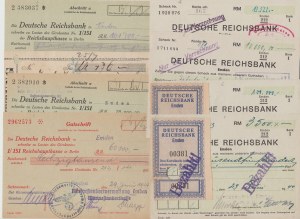 Third Reich set of checks/transfers - Deutsche Reichsbank