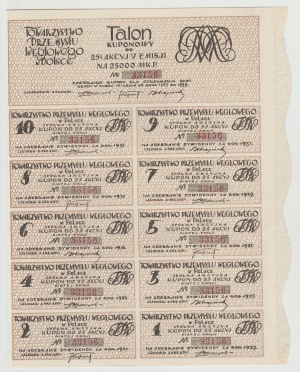 25,000 mkp 1923 Coal Industry Society - V. Issue (bronze)