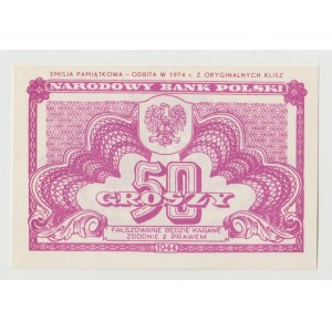 50 groszy 1944 - emisja pamiątkowa 1974 r