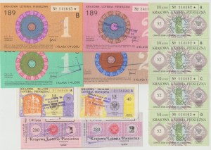 set of National Money Lottery tickets 1970s/80s
