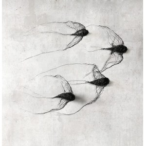 Maja Gajewska, Metal installation No. II - birds (4 pieces)