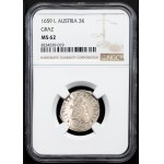 Leopold I., 3 Kreuzer 1659, Graz