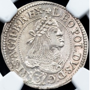 Leopold I., 3 Kreuzer 1661, KB, Kremnitz