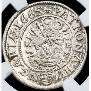 Leopold I., 3 Kreuzer 1665, KB, Kremnitz