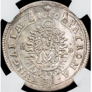Leopold I., 15 Kreuzer 1680, KB, Kremnitz