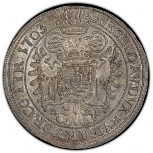 Leopold I., 1/2 Thaler 1703, KB, Kremnitz
