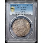 Leopold I., 1/2 Thaler 1703, KB, Kremnitz