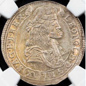 Leopold I., 15 Kreuzer 1681/0, KB, Kremnitz