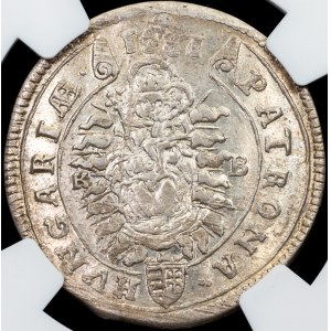 Leopold I., 15 Kreuzer 1681/0, KB, Kremnitz