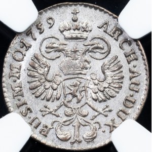 Maria Theresia, 1 Kreuzer 1759, Prague