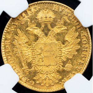 Franz I. (II.), 1 Dukat 1833, A, Vienna