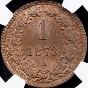 Franz Joseph I., 1 Kreuzer 1873, A, Vienna